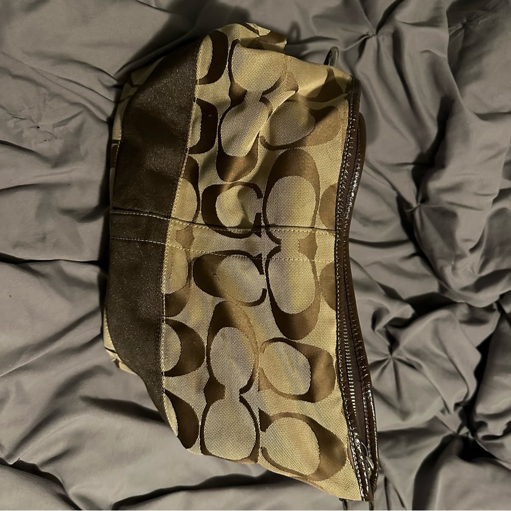 Brown coach purse